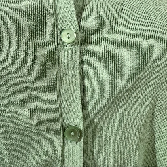Ann Taylor Loft Green Button Down Cardigan Sweater Women’s Size M Spring Easter - Picture 5 of 11